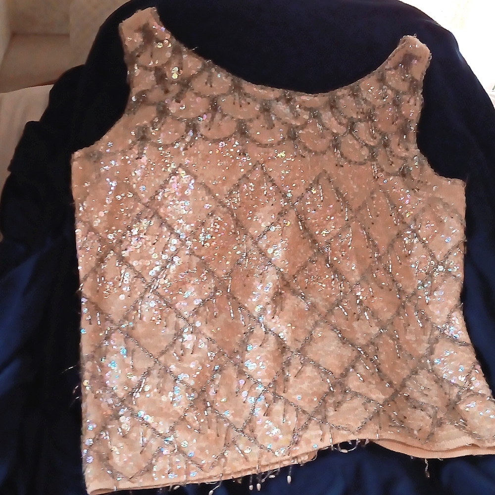 Hand beaded top in Hong Kong